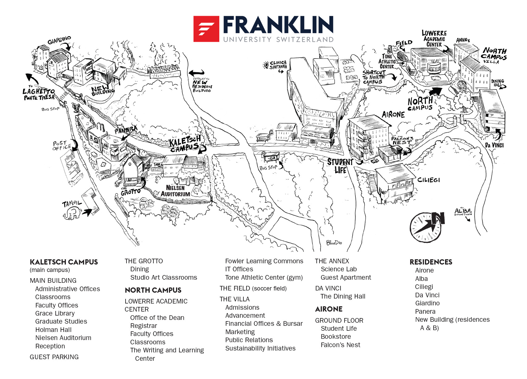 franklin university campus map Campus Maps Fus franklin university campus map