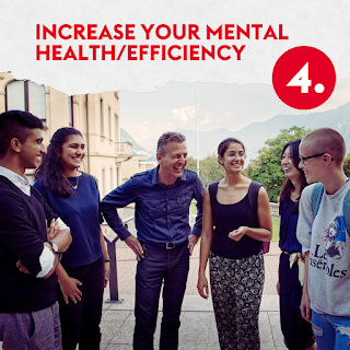 4. Increase your mental health/efficiency