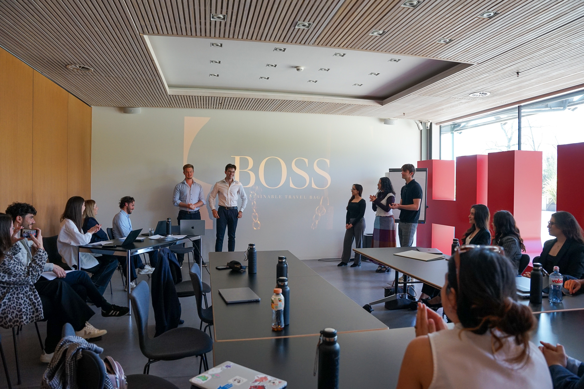Hugo Boss students in Coldrerio 