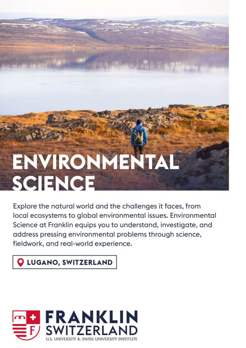 Brochure for Environmental Science