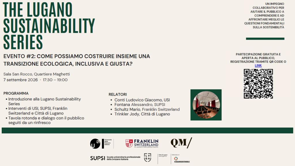 Lugano Sustainability Series Poster