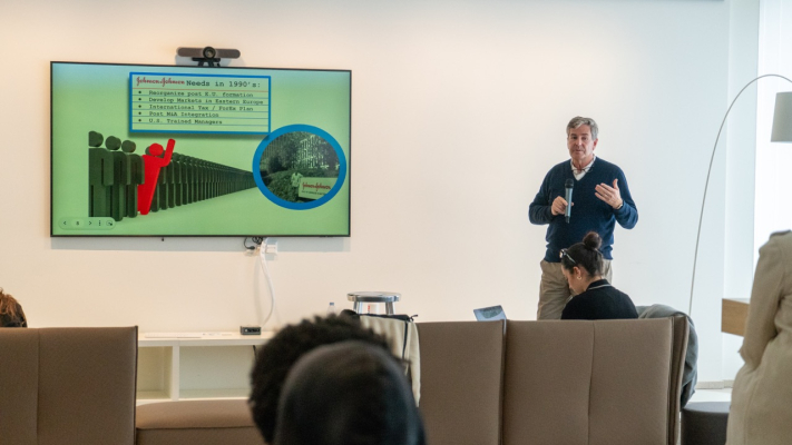 Robert Knorr during the Meet The Manager lecture