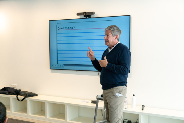 Robert Knorr during the Meet The Manager lecture
