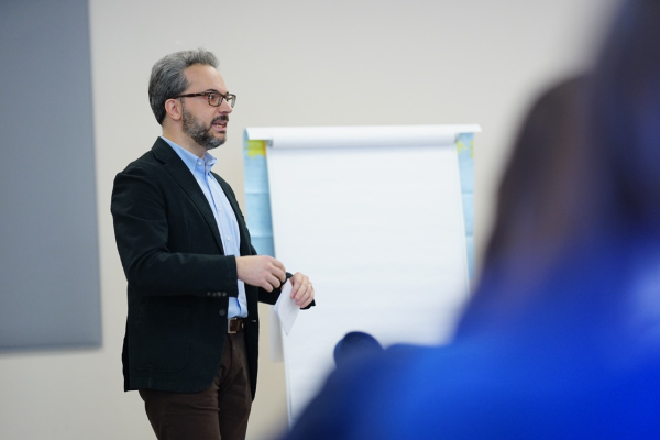 Professor Martinisi during his introductory speech