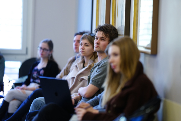 Students attending the lecture