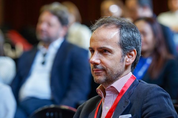 President Samuel Martín-Barbero attending the WURI ranking announcement