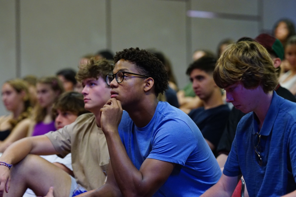 Students in the auditorium