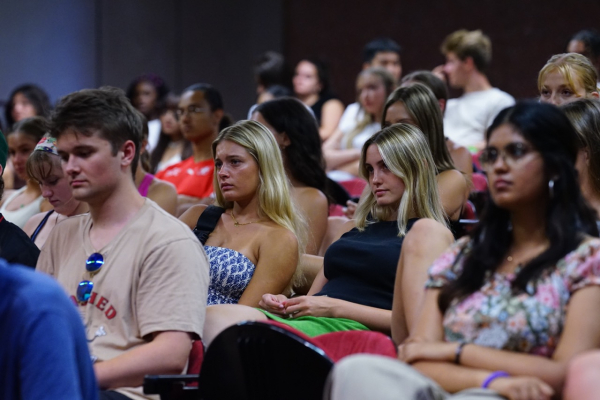 Students in the auditorium