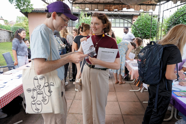 Students talking