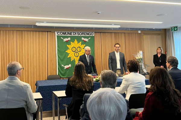 The signing during the ceremony