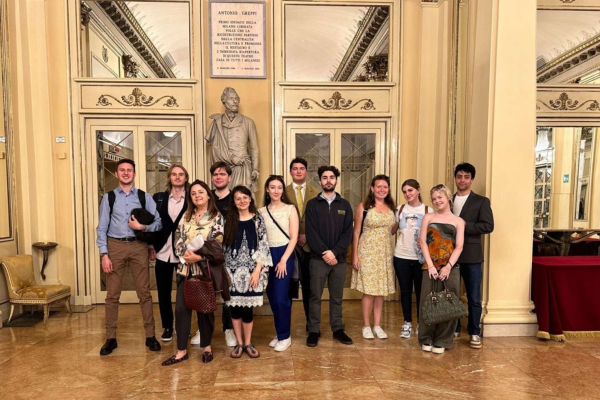 Students attending the Rehearsals at Teatro Alla Scala