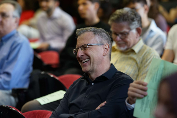 Professor Patrick Saveau in the audience enjoying the ceremony